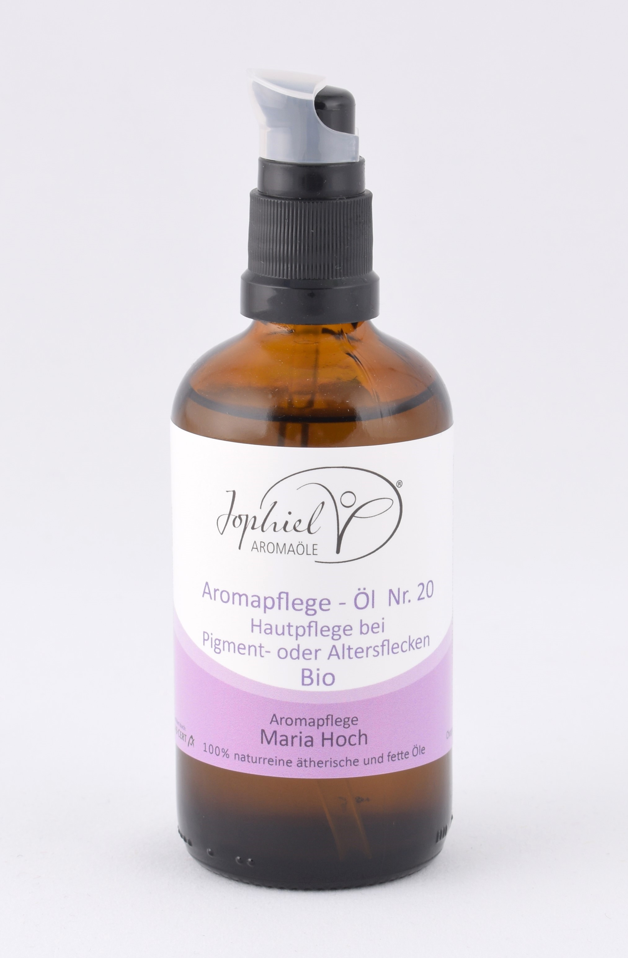 Aromapflege-Öl Nr. 20 Hautpflege bei Pigment- oder Altersflecken Bio 100 ml 