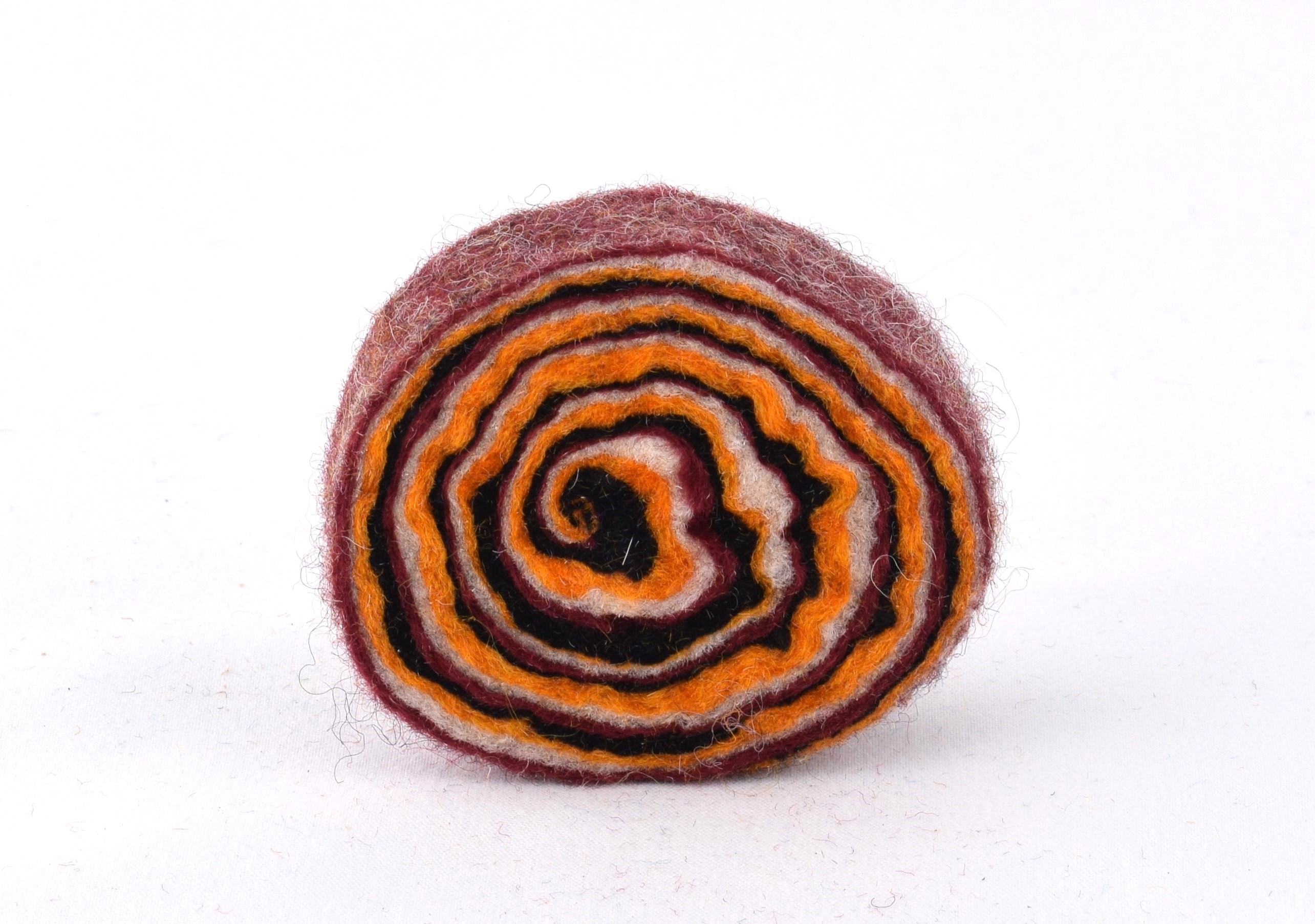 Duftkringel BORDEAUX-ORANGE aus Filz 