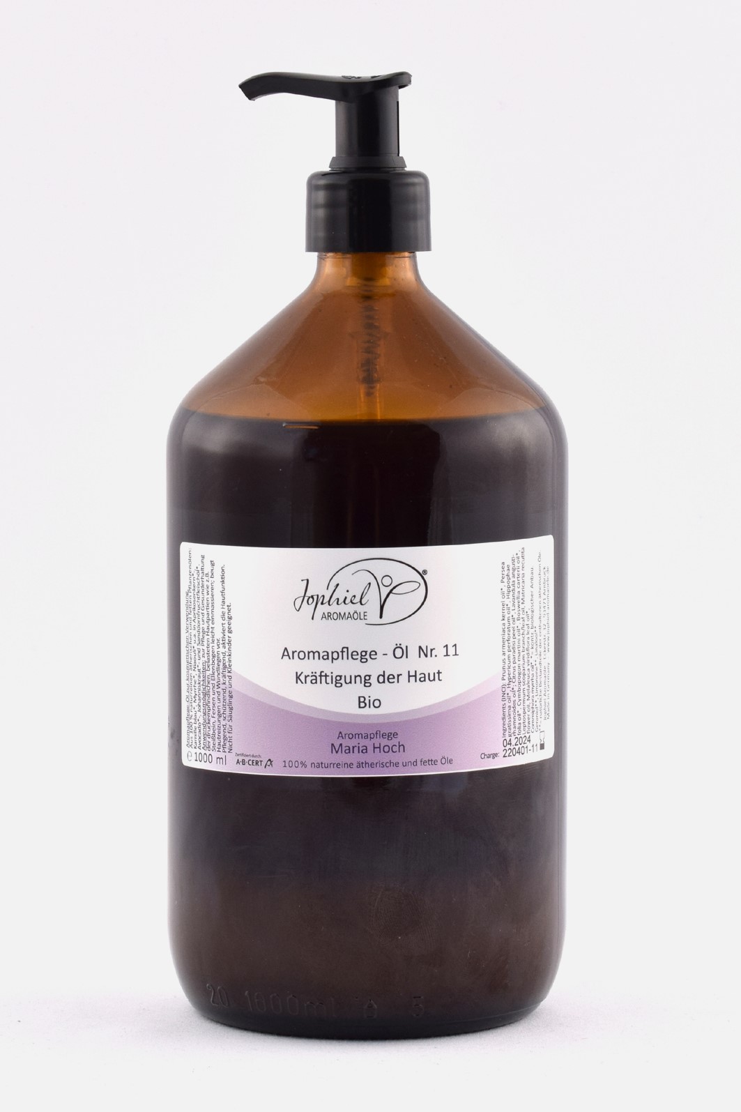 Aromapflege-Öl Nr. 11 Kräftigung der Haut Bio 1000 ml