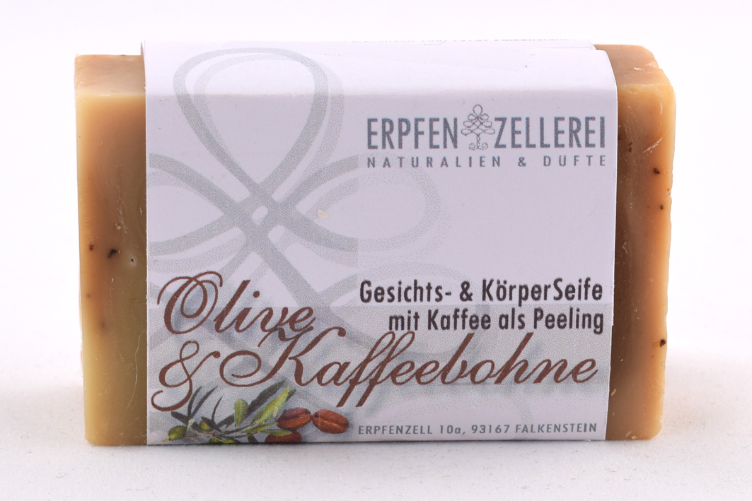 Gesichts- und Körperseife "Olive & Kaffeebohne" Bio